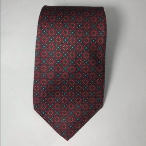 Bert Pulitzer tie Multi-colored print 100% silk